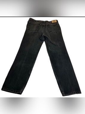 Vintage  Brittania Jeans Mens 36x32 Black Wash Denim Relaxed Fit Comfort  90s